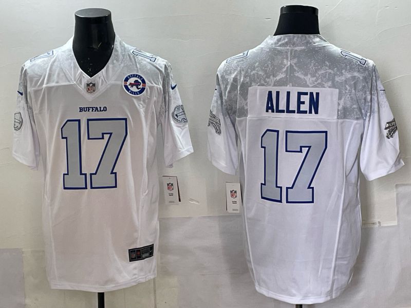 Men Buffalo Bills #17 Josh Allen Nike White 2025 Rivalries Collection Limited NFL Jersey 02->buffalo bills->NFL Jersey